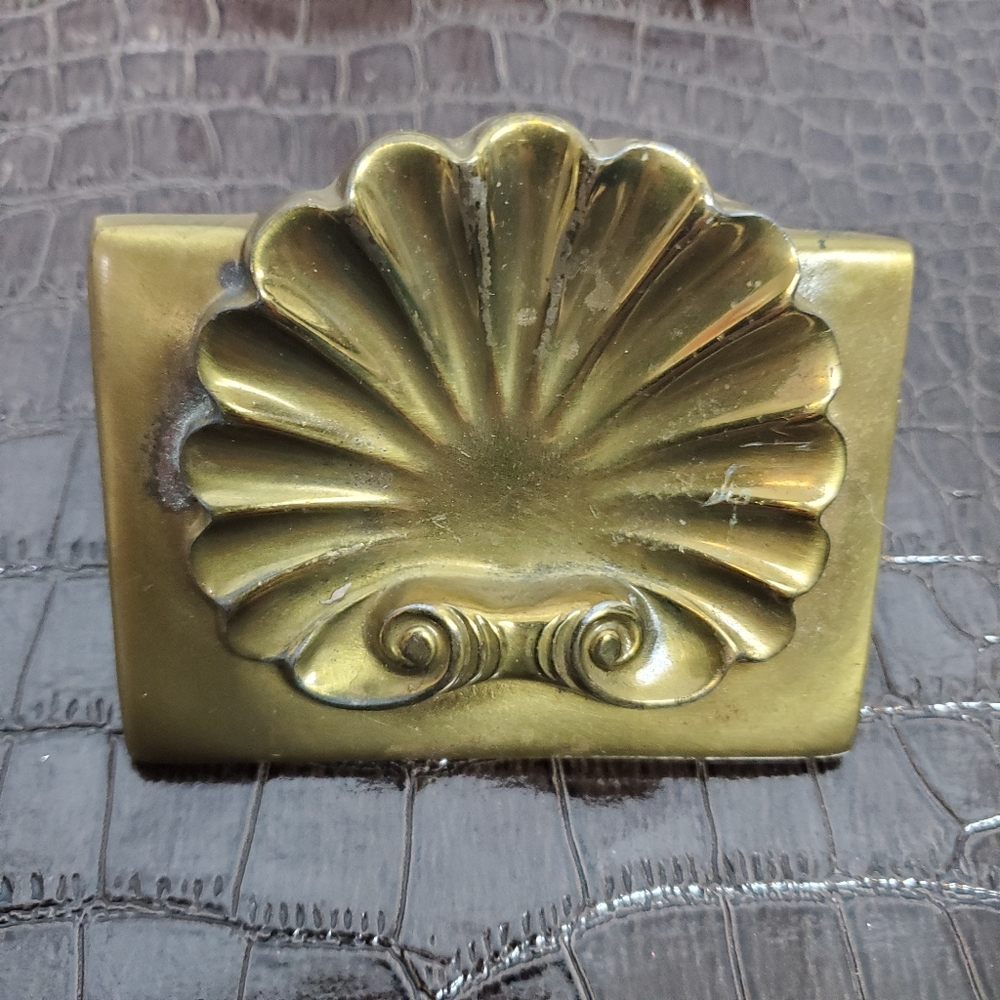 Vintage PM Craftsman MCM Brass Paperweight Desk Accessory